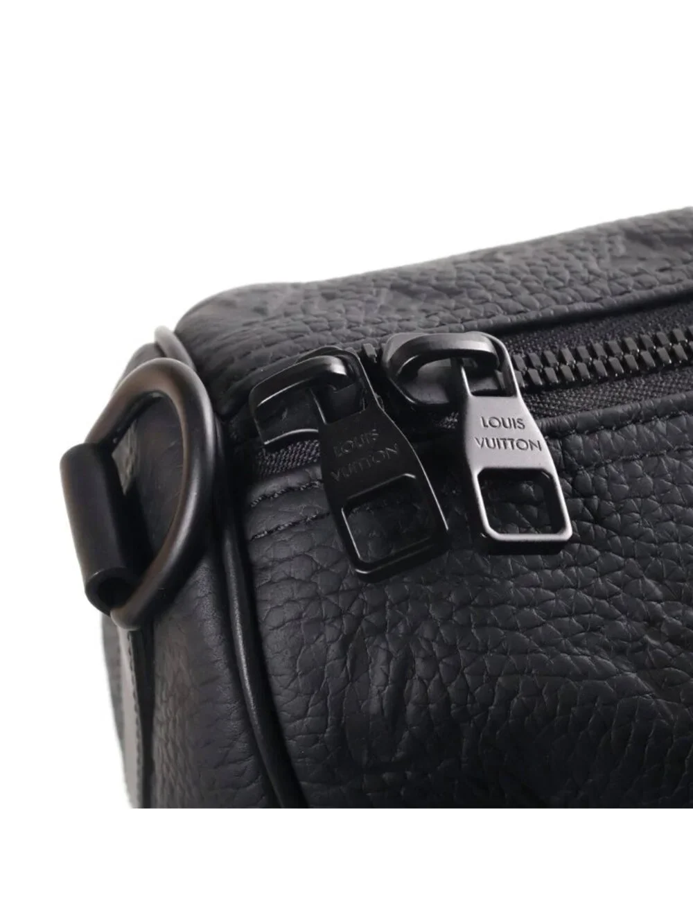Louis Vuitton Keepall Bandouliere 35 Monogram Taurillon Noir Leather 2-Way Bag